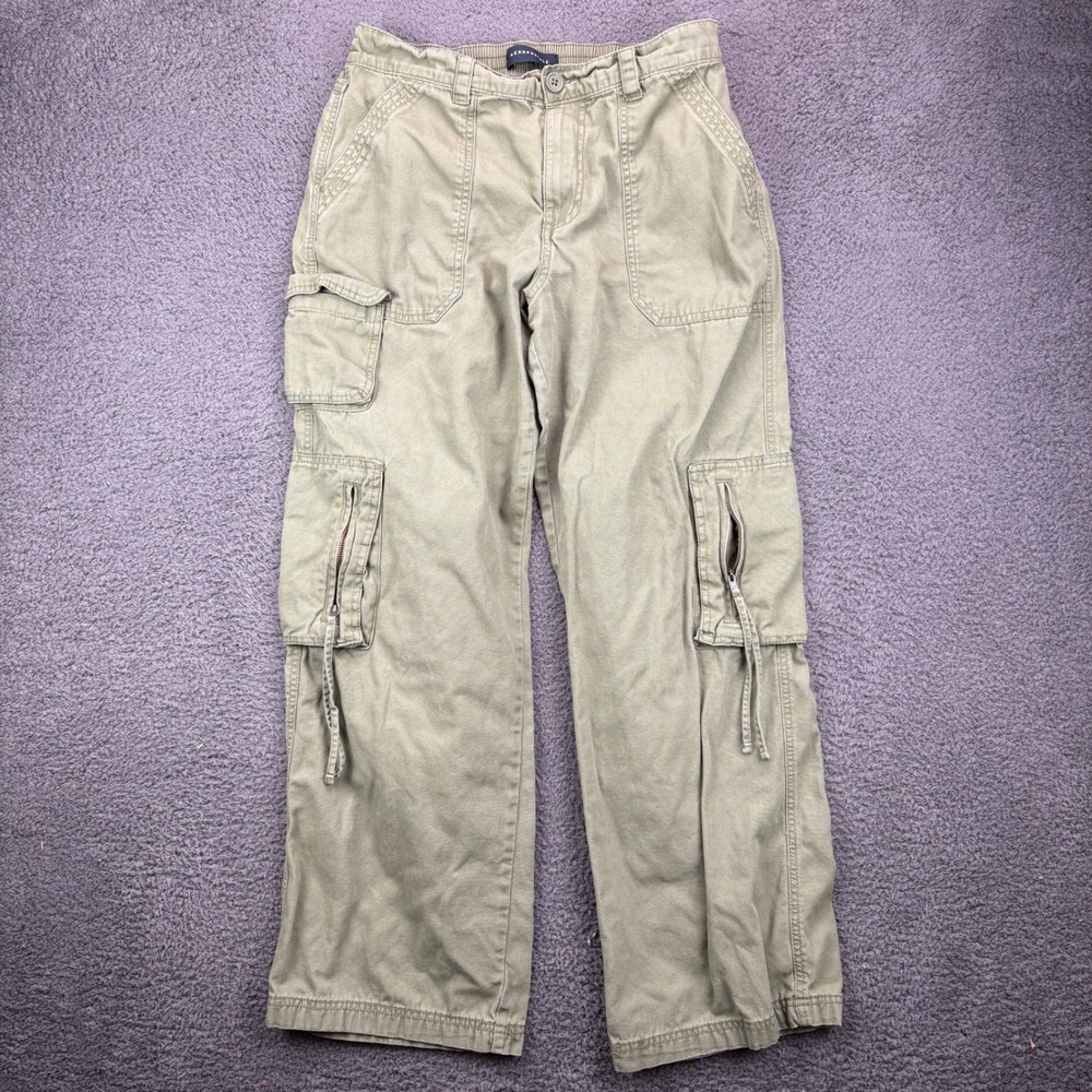 Aeropostale Mens Utility Cargo Pants Khaki Size Medium‎ Cotton